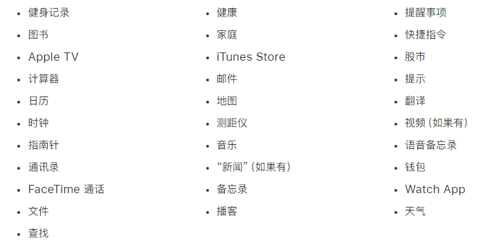 惠农苹果手机维修分享iPhone 14系列机型可以卸载哪些自带的App? 