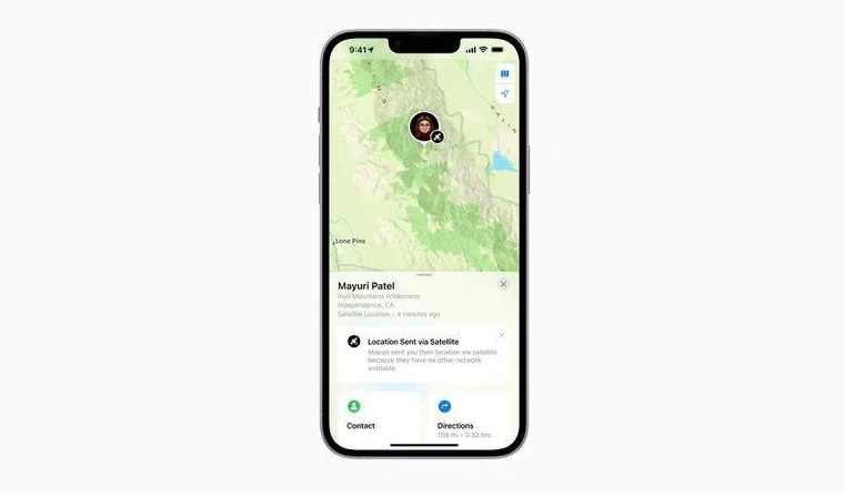 惠农苹果14维修分享iPhone14系列中 FindMy功能通过卫星分享位置方法教程 